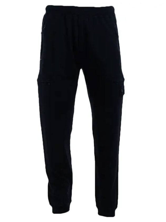 Ghost Piece Tapered Track Pants Black - STONE ISLAND - BALAAN.