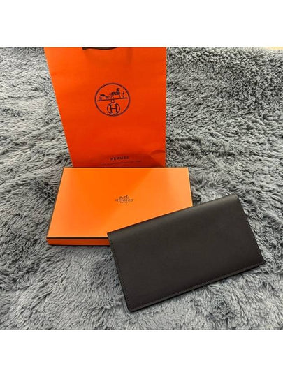 Citizen Twill Long Wallet Swift Noir Blue Sapich - HERMES - BALAAN 2