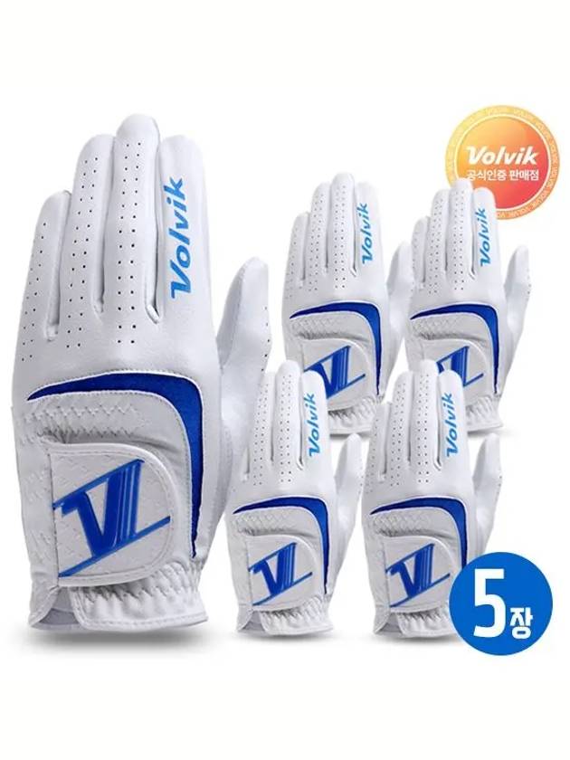 5 V logo premium combination sheepskin golf gloves - VOLVIK - BALAAN 1