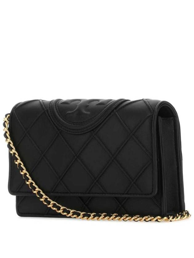 Fleming Soft Chain Long Wallet Bag Black - TORY BURCH - BALAAN 3