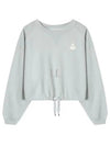 Margo Logo Crop Sweatshirt Light Blue - ISABEL MARANT - BALAAN 2