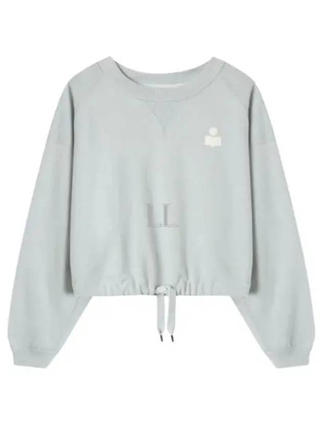 Margo Logo Crop Sweatshirt Light Blue - ISABEL MARANT - BALAAN 2