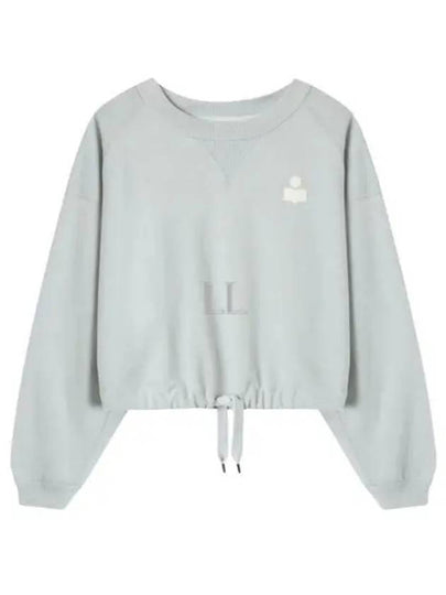 Margo Logo Crop Sweatshirt Light Blue - ISABEL MARANT - BALAAN 2