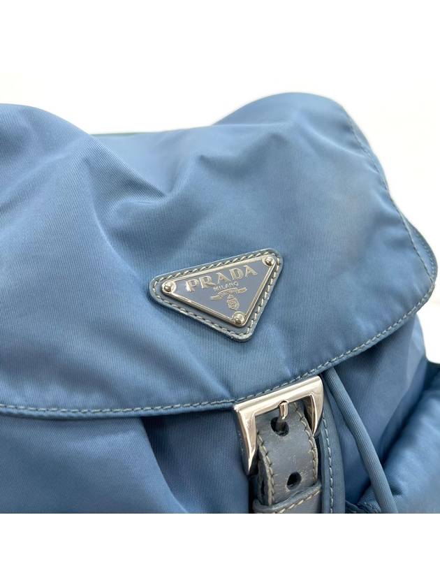 Tesuto triangle logo nylon women s backpack - PRADA - BALAAN 5