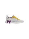 Bouncing Mesh Low Top Sneakers White Purple - HERMES - BALAAN.