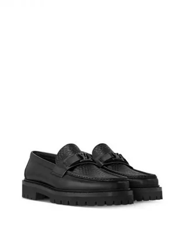 Major LV Logo Loafers Black - LOUIS VUITTON - BALAAN 2