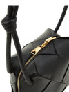 Cassette Intrecciato Mini Shoulder Bag Black - BOTTEGA VENETA - BALAAN 9