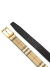 Engraved Logo Reversible Leather Belt Beige - BURBERRY - BALAAN 5