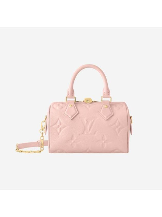 Speedy Bandoulière 20 Monogram Empreinte Opal Pink - LOUIS VUITTON - BALAAN 1