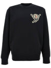 Ski Patch Sweatshirt Black - MONCLER - BALAAN 1