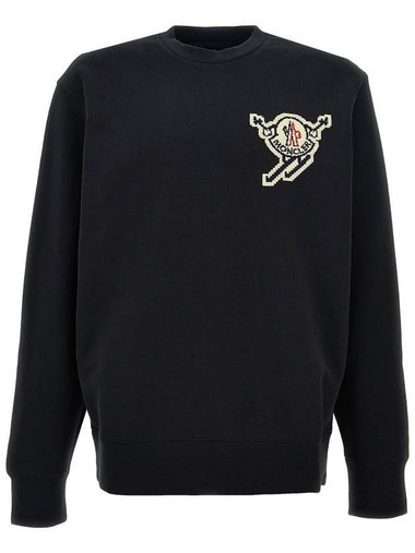 ski patch sweatshirt black - MONCLER - BALAAN 1