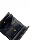 Monogram Cassandra Matelasse Half Wallet Black - SAINT LAURENT - BALAAN 6