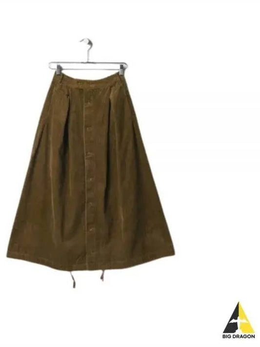 Tuck Skirt B Khaki Cotton 4 5W Corduroy 23F1WG008 NQ458 SD016 - ENGINEERED GARMENTS - BALAAN 1