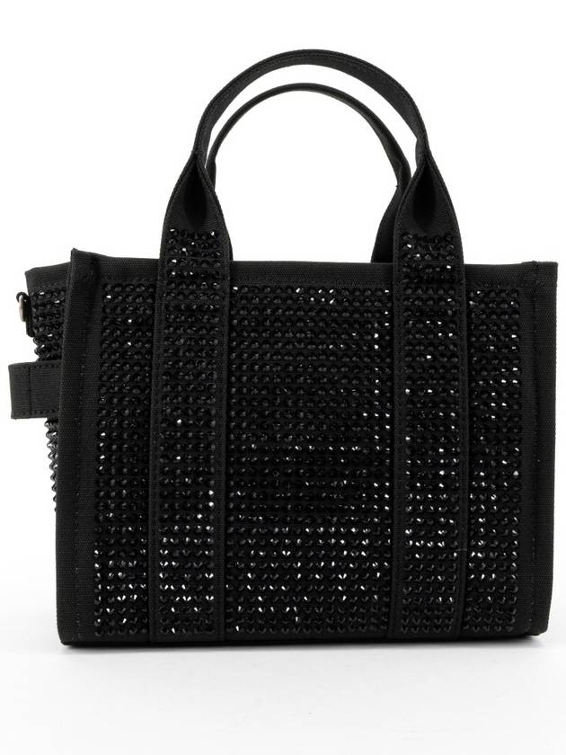 Crystal Canvas Small Tote Bag Black - MARC JACOBS - BALAAN 5