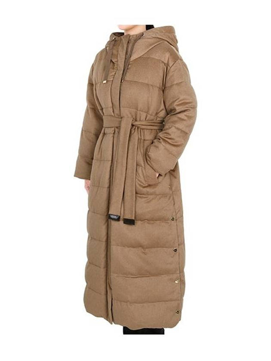 Camel David Reversible Hooded Goose Down Jacket DAVID 001 - MAX MARA - BALAAN 2