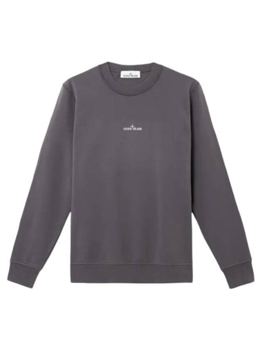 Back Graphic Print Sweatshirt Charcoal Grey - STONE ISLAND - BALAAN 1