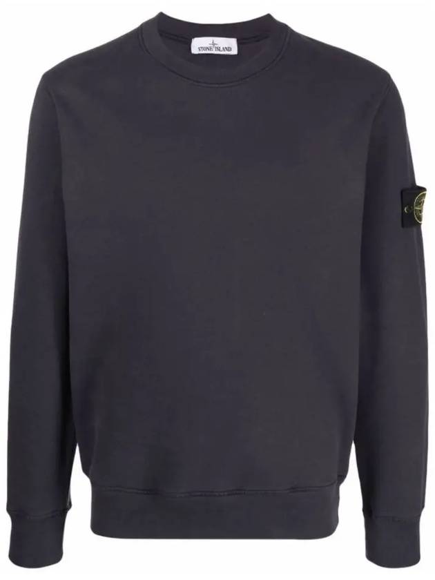 Wappen Patch Crewneck Sweatshirt Dark Blue - STONE ISLAND - BALAAN 2