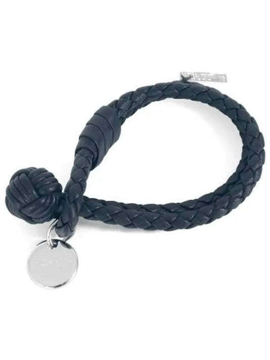 Intrecciato Double Weaving Bracelet Navy - BOTTEGA VENETA - BALAAN 2