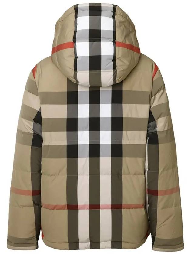 Check Reversible Hooded Padding Beige - BURBERRY - BALAAN 4