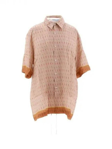 Graphic viscose short sleeve shirt - DRIES VAN NOTEN - BALAAN 1