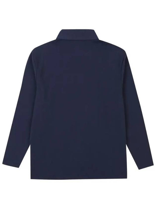 poly-collar long-sleeved polo shirt OF9612GBNAVY - ONOFF - BALAAN 2