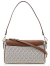 Fleur Small Logo Color Block Cross Bag White - MICHAEL KORS - BALAAN 4