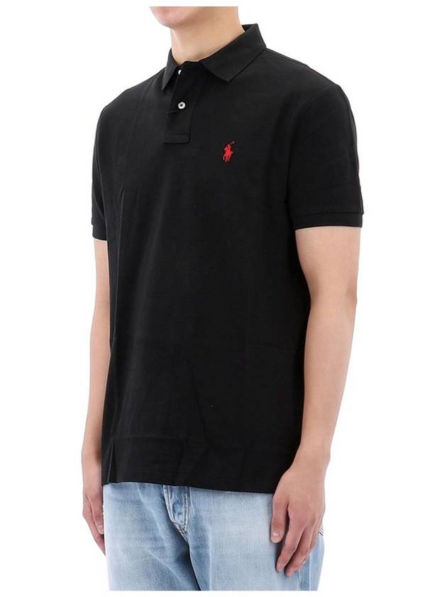 Polo custom slim fit mesh t shirt 710782592 001 - RALPH LAUREN - BALAAN 3