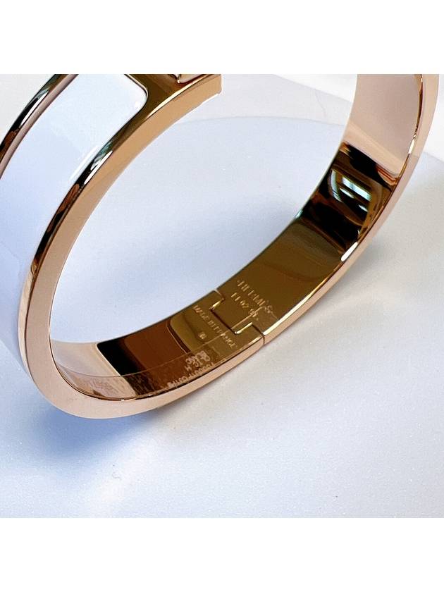 Click H Bracelet Rose Gold Cream - HERMES - BALAAN 6