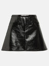 Vinyl A-Line Skirt Black - COURREGES - BALAAN 2