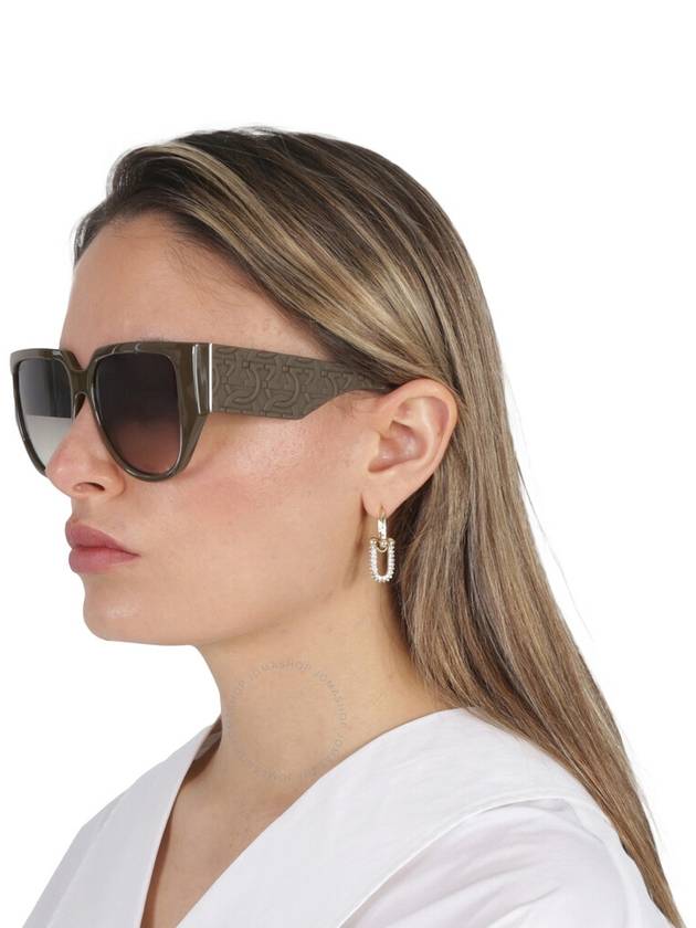 Salvatore Ferragamo Grey Gradient Browline Ladies Sunglasses SF1088SE 324 57 - SALVATORE FERRAGAMO - BALAAN 2