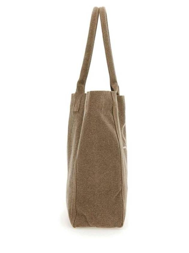 Yenky Embroidered Logo Shopper Tote Bag Brown - ISABEL MARANT - BALAAN 4