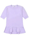 Golf Wear One Point Frill T-Shirt PURPLE - WHITEBALL - BALAAN 1