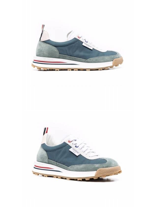 Tesuto Mesh Tech Runner Low Top Sneakers Dark Blue - THOM BROWNE - BALAAN 5