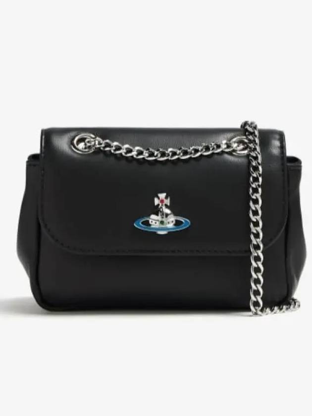 ORB Plaque Small Cross Bag Black - VIVIENNE WESTWOOD - BALAAN 2