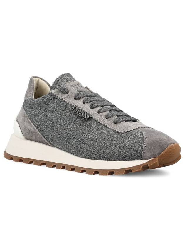 Runner low top sneakers gray - BRUNELLO CUCINELLI - BALAAN 3