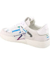 VLTN Logo Rainbow Banding Low-Top Sneakers White - VALENTINO - BALAAN 4