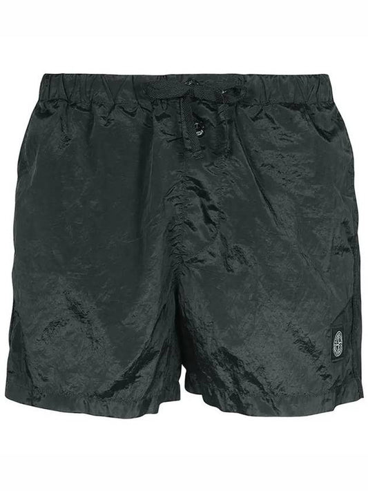 Wappen Patch Nylon Metal Swim Shorts Dark Grey - STONE ISLAND - BALAAN 2