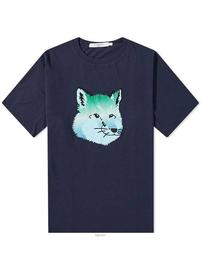 Vibrant Fox head Easy Short Sleeve T-Shirt White - MAISON KITSUNE - BALAAN 2