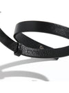 Couture Leather Double Bracelet Black - DIOR - BALAAN 5