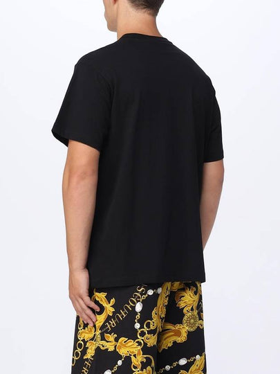 Versace Jeans Couture cotton T-shirt with Chain print - VERSACE - BALAAN 2