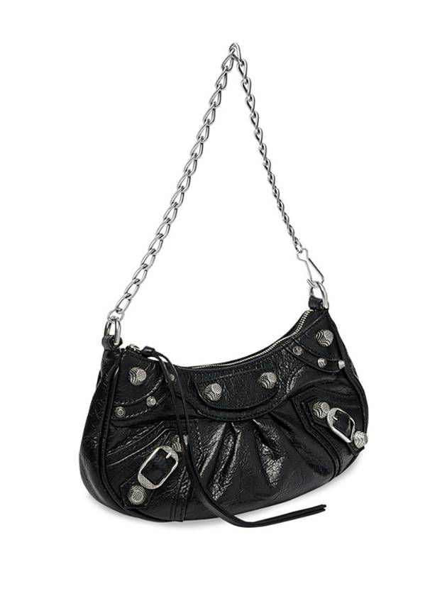 Le Cagole Chain Mini Shoulder Bag Black - BALENCIAGA - BALAAN 3