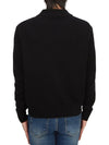 Football Polo Wool Knit Top Black - VIVIENNE WESTWOOD - BALAAN 6