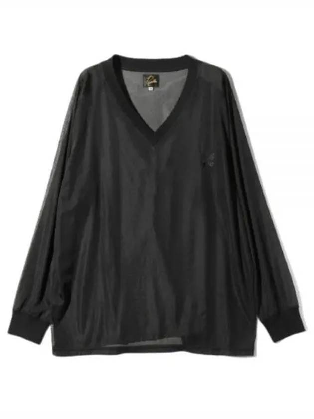 LS V Neck Long Sleeve T-Shirt Black - NEEDLES - BALAAN 2