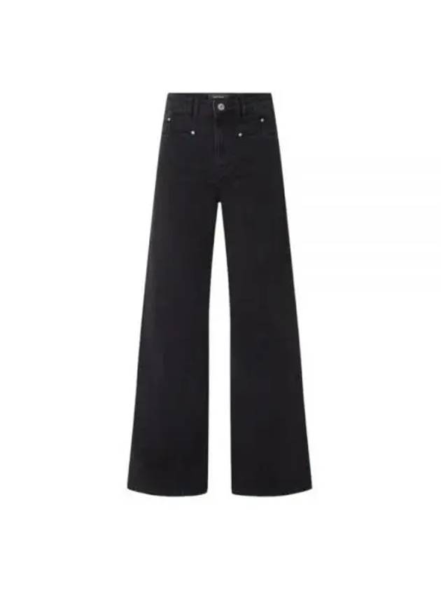 Denim Straight Pants PA0052FAB1H06I01BK Black - ISABEL MARANT - BALAAN 2