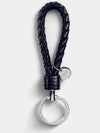 Intrecciato Leather Key Holder Tourmaline - BOTTEGA VENETA - BALAAN 6