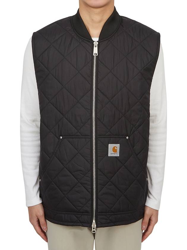 Myton Liner Diamond Quilt Zip-Up Vest Black - CARHARTT WIP - BALAAN 2