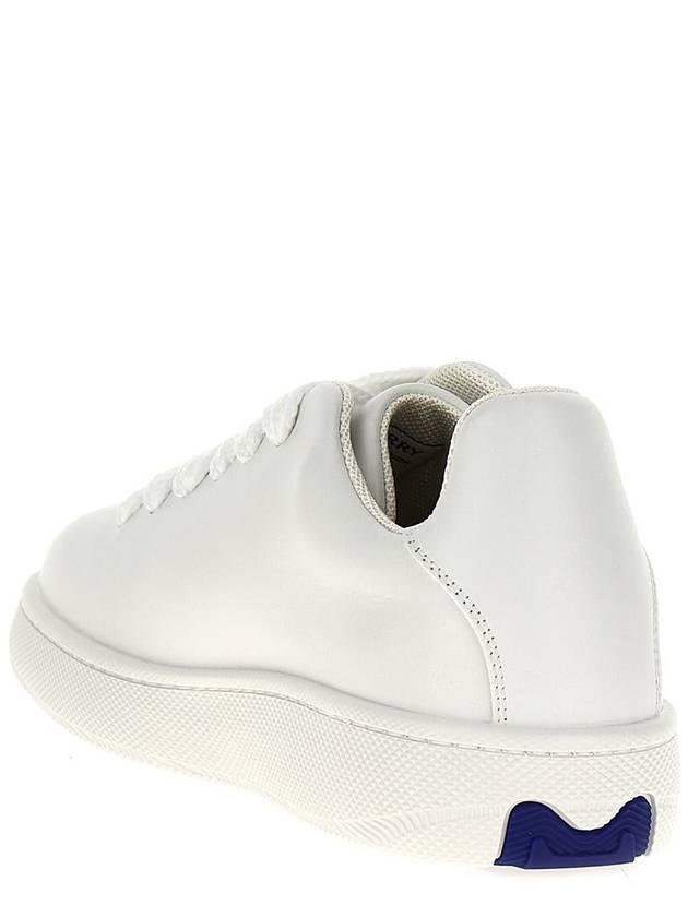 Leather Box Low-Top Sneakers White - BURBERRY - BALAAN 4