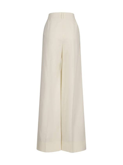 WIDE-LEGGED, HIGH-WAISTED WOOL PANTS - STELLA MCCARTNEY - BALAAN 2