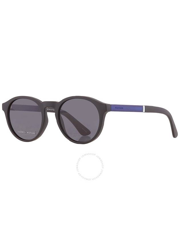 Tommy Hilfiger Grey Blue Round Men's Sunglasses TH 1476/S 0D51/IR 51 - TOMMY HILFIGER - BALAAN 2