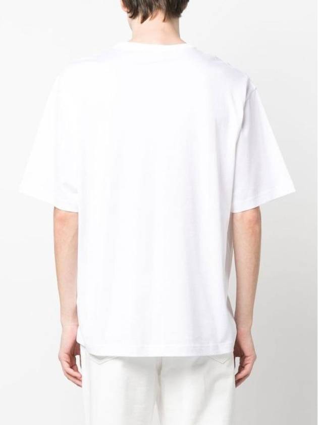 Logo Patch Cotton Short Sleeve T-Shirt White - ACNE STUDIOS - BALAAN 6